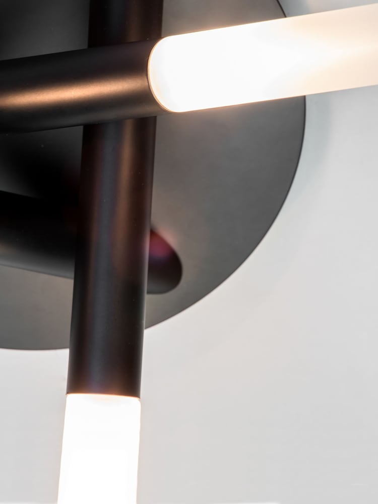 BHS Black Crux 3 Light Bathroom Ceiling Light - Image 2 of 5