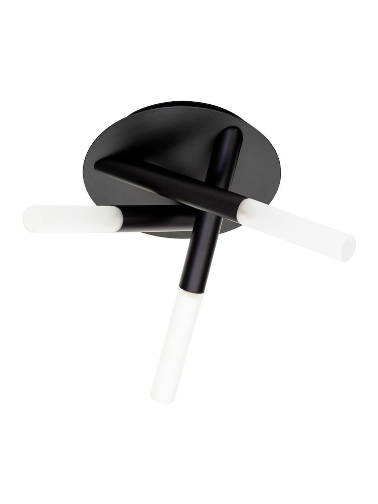 BHS Black Crux 3 Light Bathroom Ceiling Light - Image 5 of 5