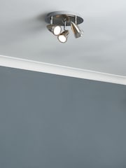 BHS Silver 3 Light Spotlight - Image 1 of 7