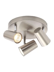 BHS Harvey Silver Harvey 3 Light Flush Spotlight - Image 2 of 5