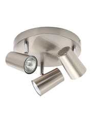 BHS Harvey Silver Harvey 3 Light Flush Spotlight - Image 3 of 5