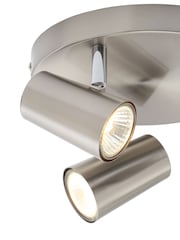 BHS Harvey Silver Harvey 3 Light Flush Spotlight - Image 5 of 5