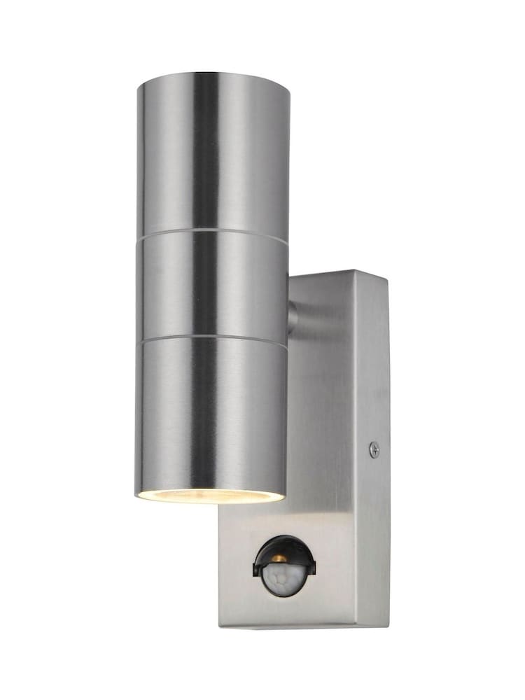 BHS Silver Leto 2 Outdoor Light Lamp Holders - Image 4 of 4