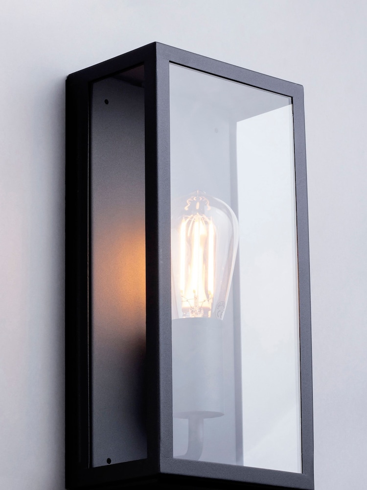 BHS Black Minerva Outdoor Lantern Wall Light - Image 2 of 5