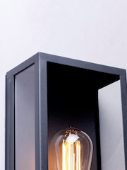 BHS Black Minerva Outdoor Lantern Wall Light - Image 4 of 5