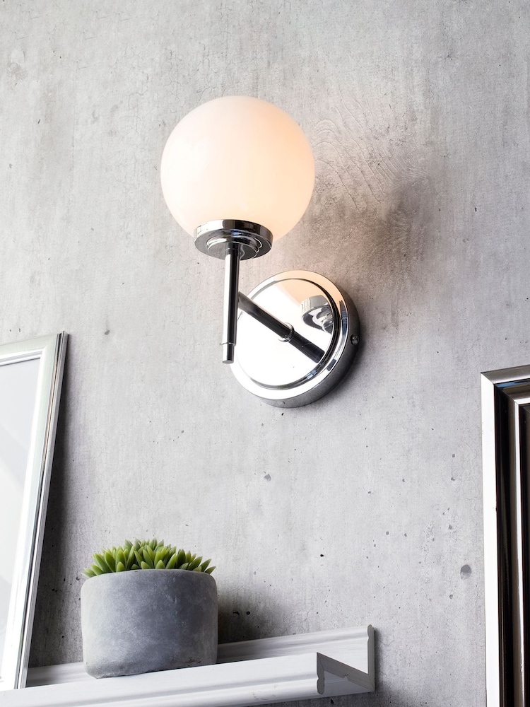 Silver BHS Porto Opal Wall Light - Image 1 of 4