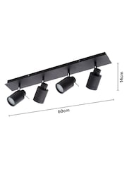 Black BHS Scorpius Spotlight Ceiling Light - Image 4 of 5
