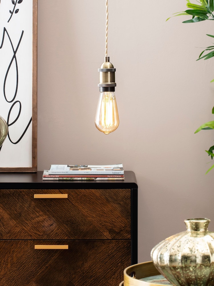 BHS Brass Dale Cable Ceiling Light - Image 1 of 4