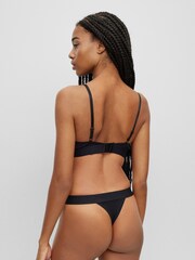 HUGO Black Triangle Box Logo Bra - Image 3 of 5