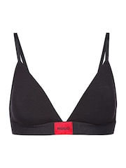 HUGO Black Triangle Box Logo Bra - Image 5 of 5