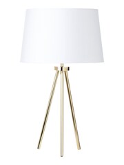 BHS Brass Tristan Large Table Lamp - Image 4 of 4
