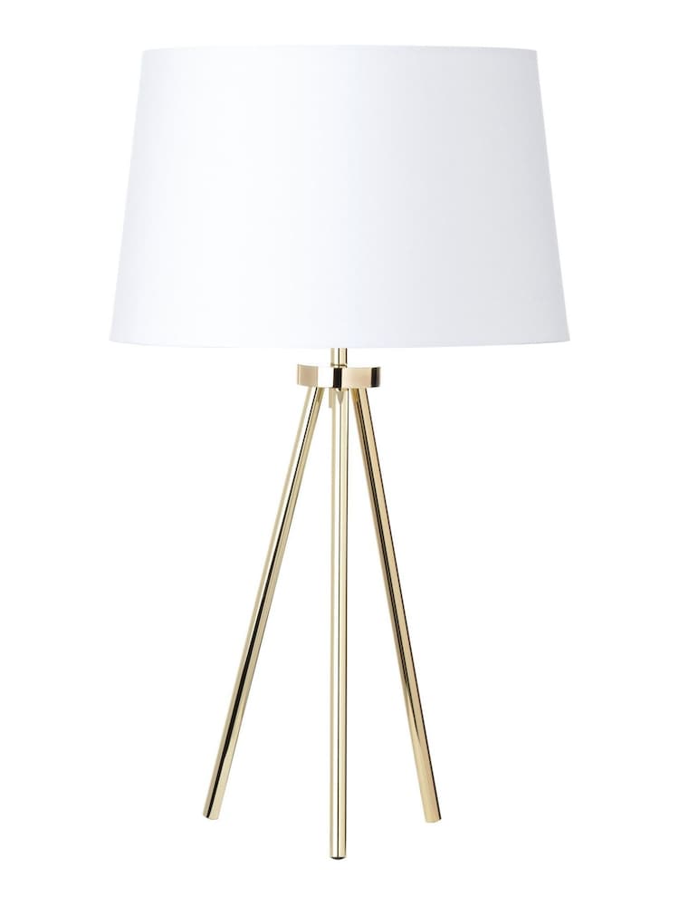 BHS Brass Tristan Large Table Lamp - Image 4 of 4