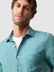 Rodd & Gunn Mint Green Palm Beach Sports Fit Shirt - Image 4 of 6