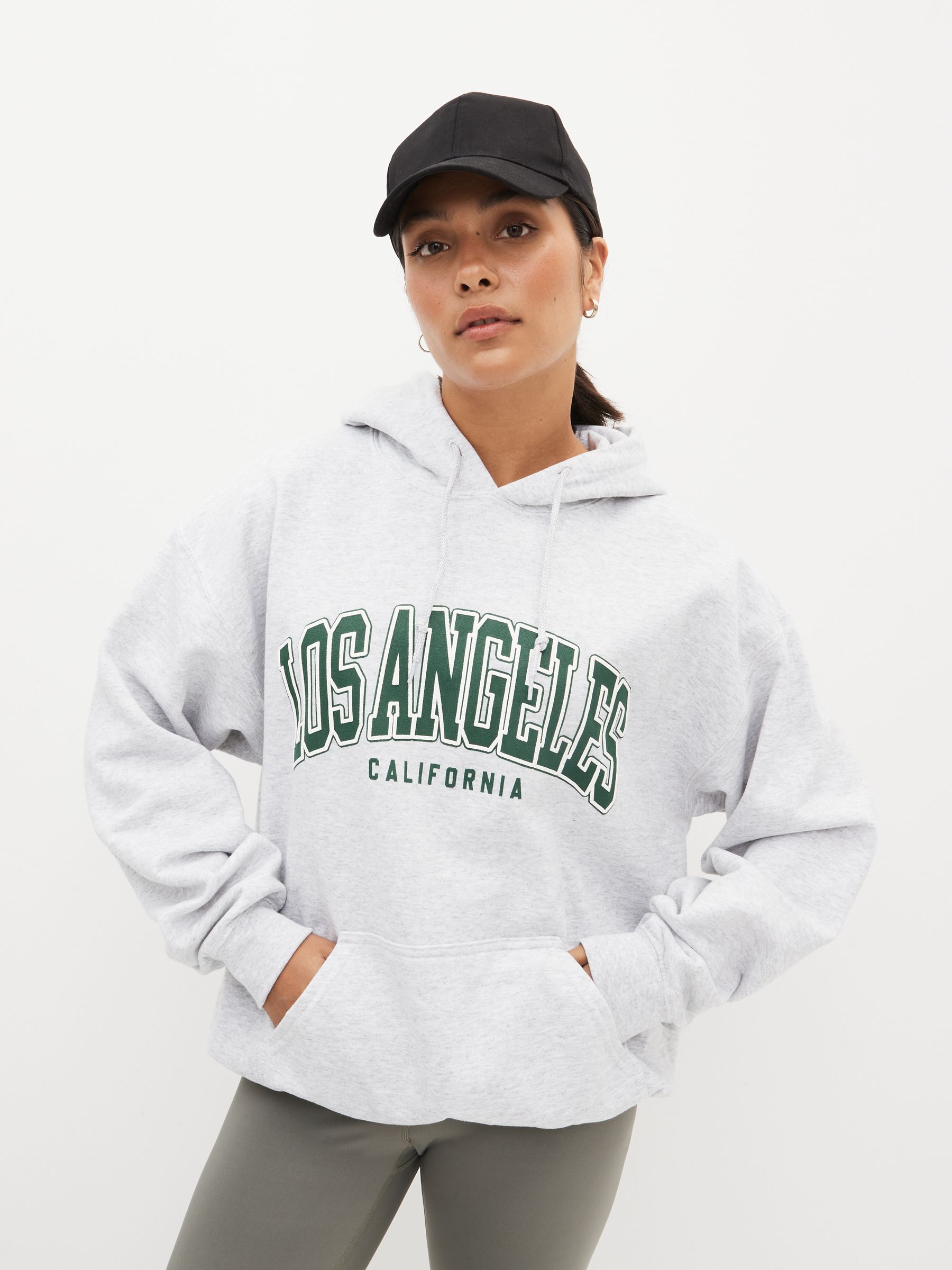 Los angeles white hoodie new arrivals
