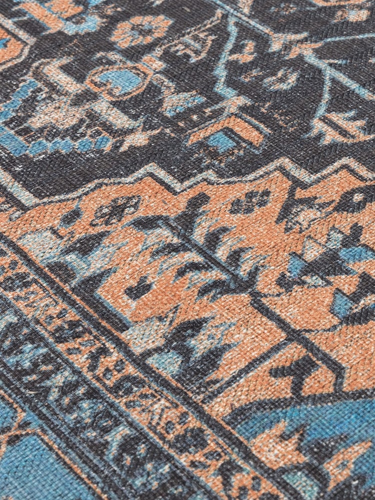 Asiatic Rugs Orange Kaya Niki Washable Rug - Image 5 of 5