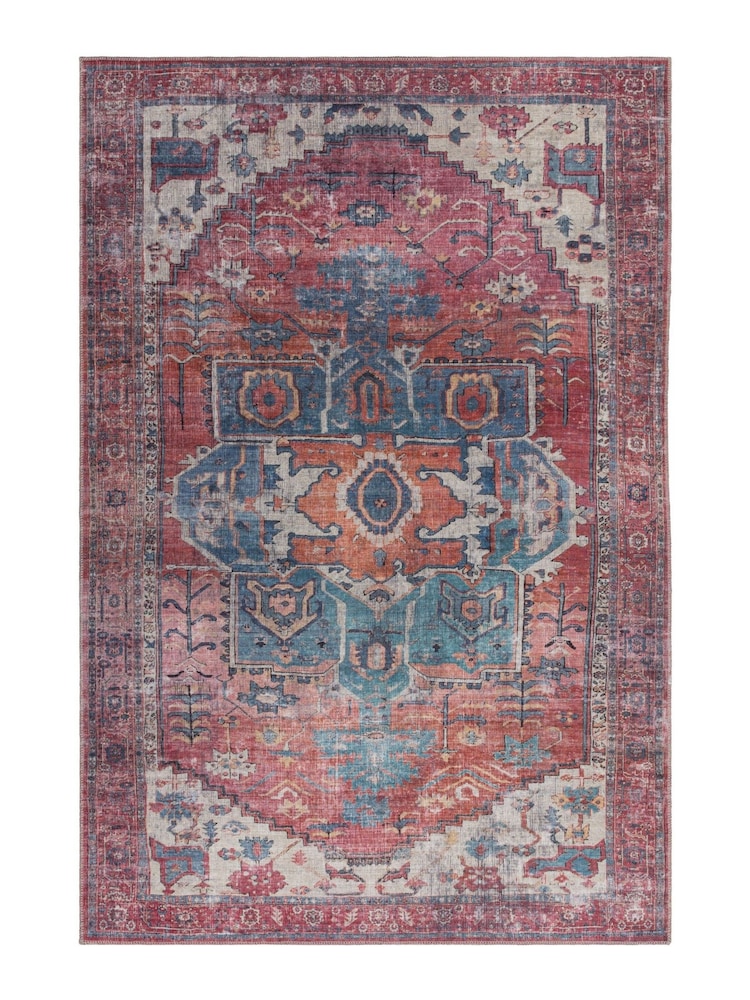 Asiatic Rugs Red Kaya Shiva Washable Rug - Image 2 of 5