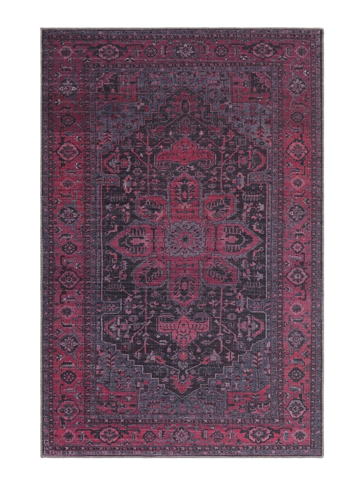 Asiatic Rugs Pink Kaya Alya Washable Rug - Image 2 of 5