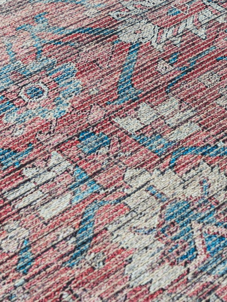 Asiatic Rugs Red Kaya Mona Washable Rug - Image 4 of 4 Asiatic Rugs Red Kaya Mona Washable Rug - Image 4 of 4