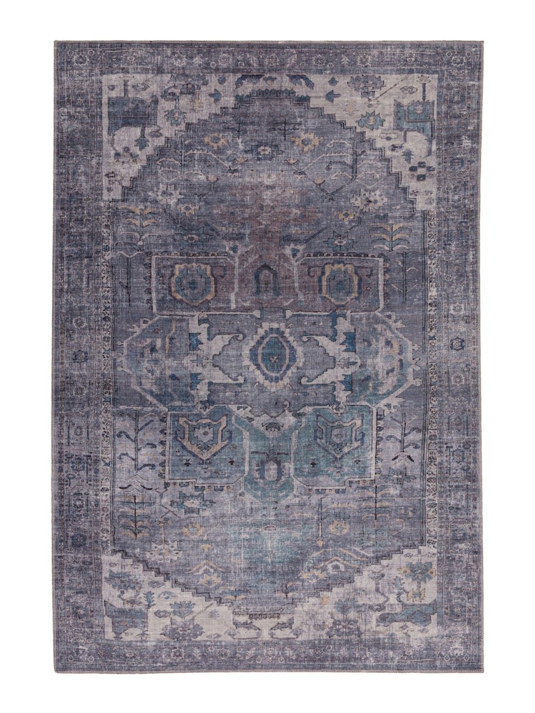 Asiatic Rugs Grey Kaya Noor Washable Rug - Image 2 of 5