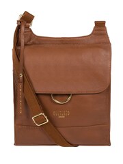 Cultured London Covent Leather Cross-Body Dark 100% Cotton Bag - Image 1 of 6