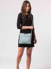 Pure Luxuries London Lewes Leather Cross-Body Bag - Image 1 of 6