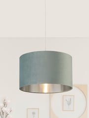 Searchlight Josie Sage Green Velvet Easy Fit Shade - Image 1 of 3