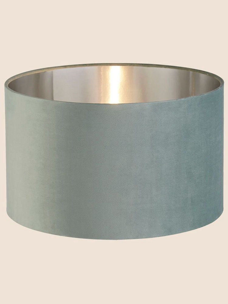 Searchlight Josie Sage Green Velvet Easy Fit Shade - Image 2 of 3 Searchlight Josie Sage Green Velvet Easy Fit Shade - Image 2 of 3