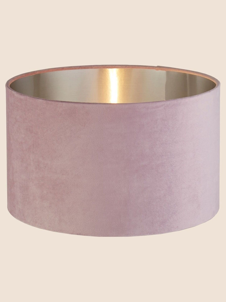 Searchlight Josie Lilac Purple Velvet Easy Fit Shade - Image 2 of 3 Searchlight Josie Lilac Purple Velvet Easy Fit Shade - Image 2 of 3