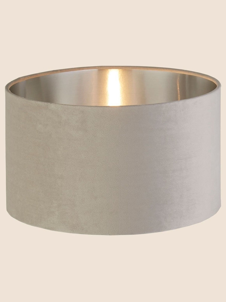 Searchlight Josie Light Grey Velvet Easy Fit Shade - Image 2 of 3