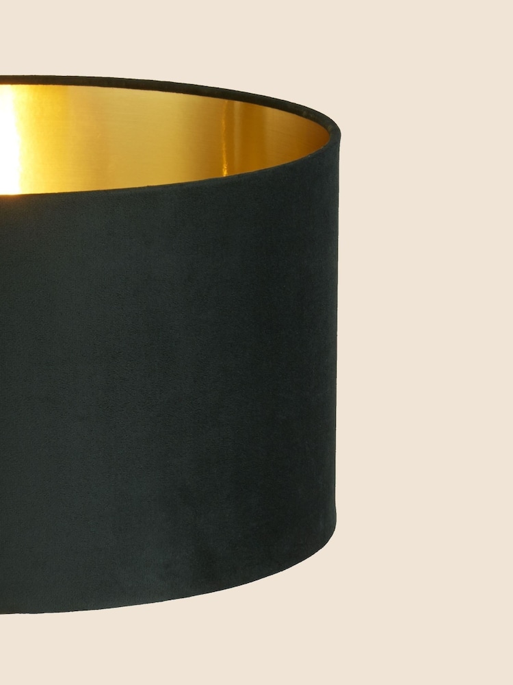 Searchlight Josie Green Velvet Easy Fit Shade - Image 3 of 3 Searchlight Josie Green Velvet Easy Fit Shade - Image 3 of 3