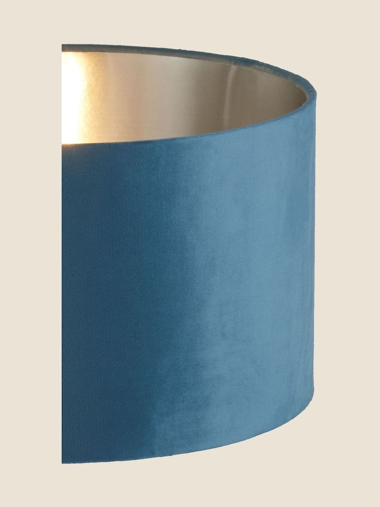 Searchlight Josie Teal Blue Velvet Easy Fit Shade - Image 3 of 3