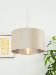 Searchlight Josie Cream Velvet Easy Fit Shade - Image 1 of 3