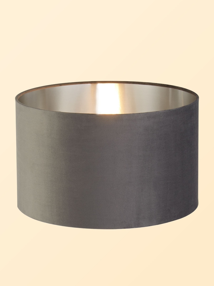 Searchlight Josie Grey Velvet Easy Fit Shade - Image 2 of 3