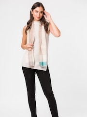 Pure Luxuries London Brown Cashmere & Merino Wool Scarf - Image 2 of 4