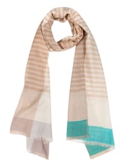 Pure Luxuries London Brown Cashmere & Merino Wool Scarf - Image 3 of 4