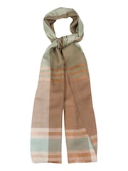 Pure Luxuries London Tan Asteris Cashmere & Merino Wool Pashmina Scarf - Image 1 of 4