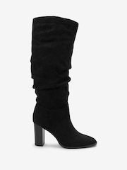 Black Forever Comfort® Knee High Slouch Boots - Image 5 of 8