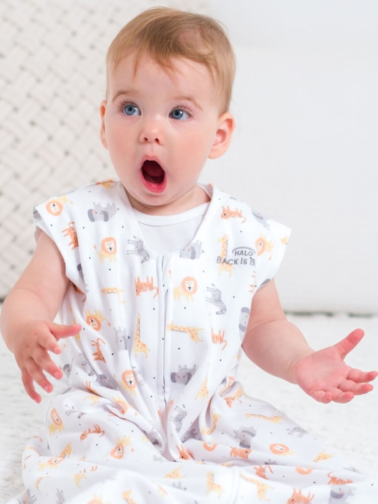 Halo White SleepSack 0.5 TOG 100% Cotton Sleeping Bag - Image 2 of 13