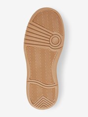 Tan Brown Single Strap Elastic Lace Boots - Image 4 of 5