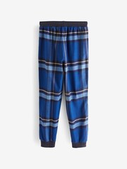 Niebieski - Check Pyjamas 2 Pack (3-16yrs) - Image 6 of 8