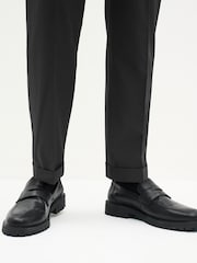 Black Wide Leg Stretch Smart Trousers - Image 4 of 8