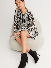 Black Forever Comfort® Point Toe Heeled Boots - Image 1 of 5