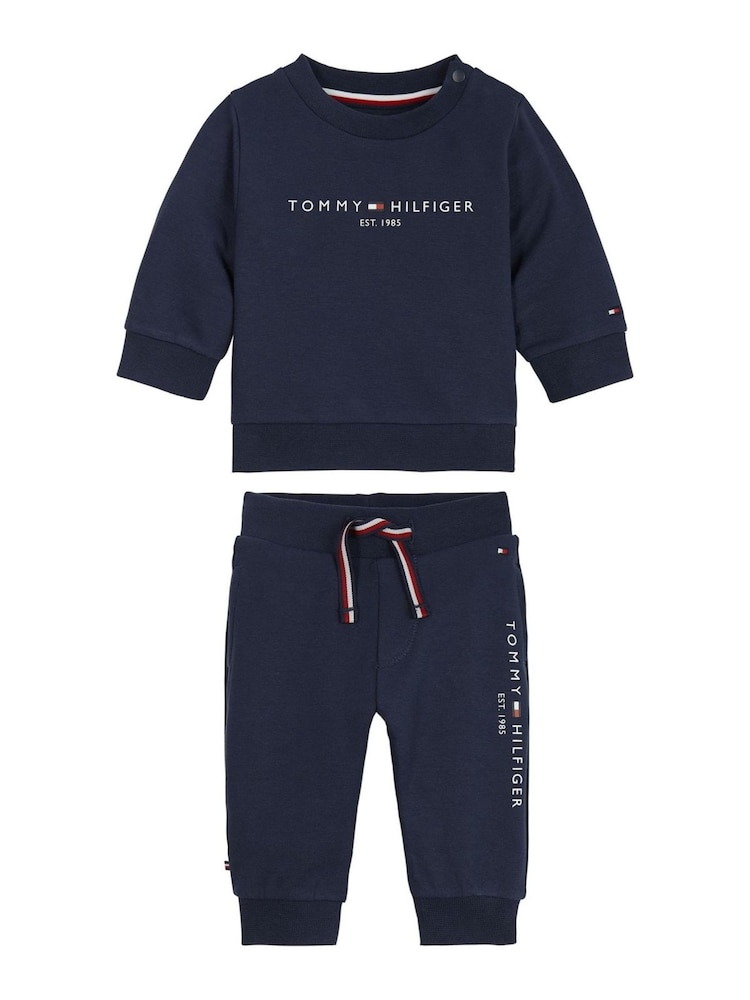 Tommy Hilfiger Blue Essential Logo Tracksuit - Image 1 of 3