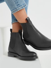 Schwarz - Forever Comfort® Chelsea-Stiefel aus Leder - Bild 2 von 6