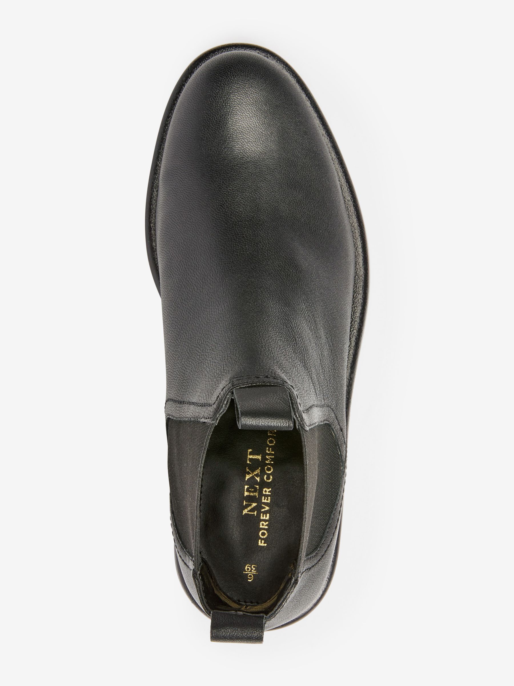 Buy Black Regular Wide Fit Forever Comfort Leather Chelsea Boots from Next Luxembourg