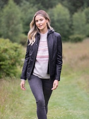Lakeland Leather Black Abbeytown Hooded Leather Jacket - Image 1 of 8