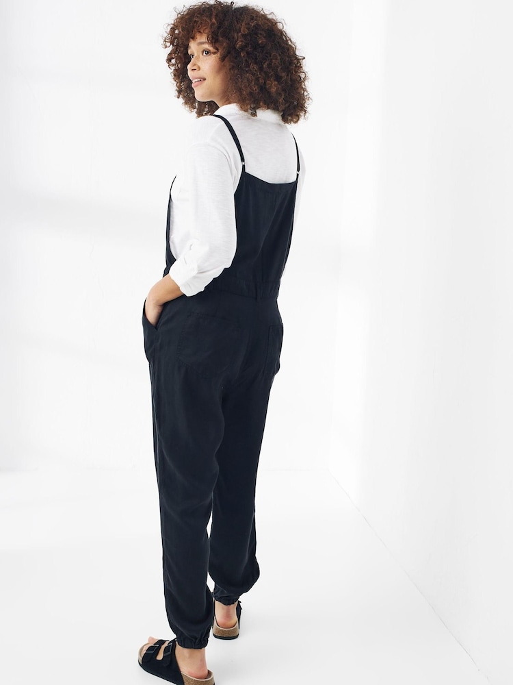 FatFace Black Carrie Tencel Jumpsuit - Image 2 of 4 FatFace Black Carrie Tencel Jumpsuit - Image 2 of 4