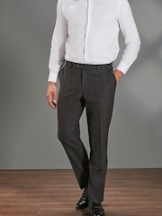 Braun - Signature Karierter Anzug im Regular-Fit aus Tollegno-Wolle: Hose - Bild 1 von 8