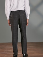 Braun - Signature Karierter Anzug im Regular-Fit aus Tollegno-Wolle: Hose - Bild 2 von 8