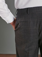 Braun - Signature Karierter Anzug im Regular-Fit aus Tollegno-Wolle: Hose - Bild 4 von 8